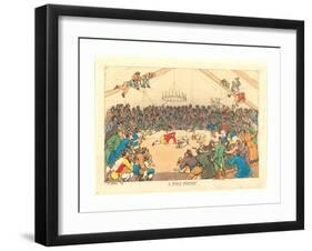 A Dog Fight, 1811-Thomas Rowlandson-Framed Giclee Print