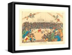 A Dog Fight, 1811-Thomas Rowlandson-Framed Stretched Canvas