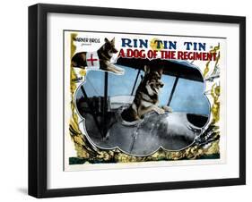 A Dog of the Regiment, Rin Tin Tin, 1927-null-Framed Art Print