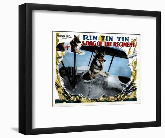 A Dog of the Regiment, Rin Tin Tin, 1927-null-Framed Art Print