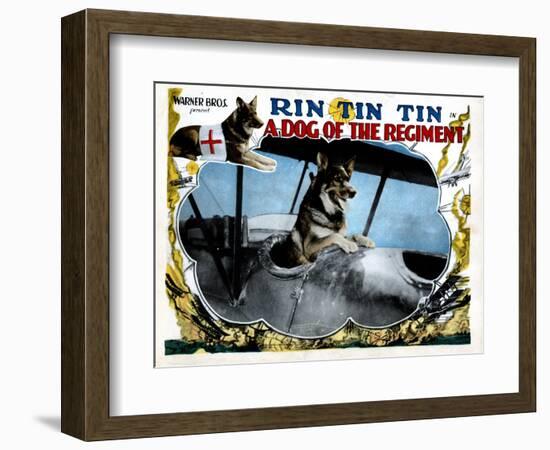 A Dog of the Regiment, Rin Tin Tin, 1927-null-Framed Art Print