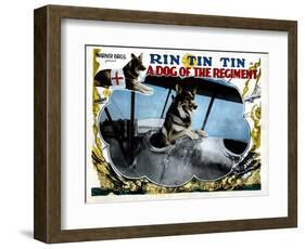 A Dog of the Regiment, Rin Tin Tin, 1927-null-Framed Art Print