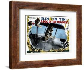 A Dog of the Regiment, Rin Tin Tin, 1927-null-Framed Art Print