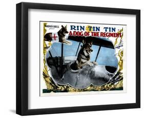 A Dog of the Regiment, Rin Tin Tin, 1927-null-Framed Art Print