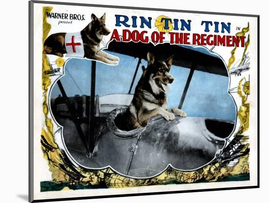 A Dog of the Regiment, Rin Tin Tin, 1927-null-Mounted Art Print