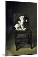 A Dog on a Chair-Guillaume Anne van der Brugghen-Mounted Art Print