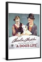 A Dog's Life, Charlie Chaplin, Edna Purviance-null-Framed Poster