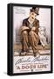 A Dog's Life Movie Charlie Chaplin Poster Print-null-Framed Poster