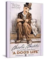 A Dog's Life Movie Charlie Chaplin-null-Stretched Canvas