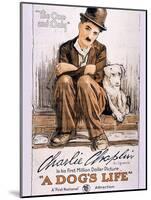 A Dog's Life Movie Charlie Chaplin-null-Mounted Poster