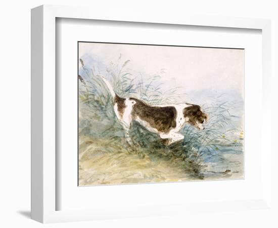 'A Dog Watching a Rat in the Water', 1831-John Constable-Framed Giclee Print