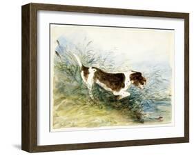 A Dog Watching a Rat in the Water - Dedham, Painted 1831-John Constable-Framed Giclee Print