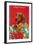 A Doggone Christmas, Dachshund-null-Framed Art Print