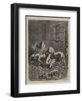 A Dogs' Dinner Party in Paris-Ernest Henry Griset-Framed Giclee Print