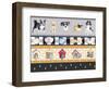 A Dogs Life on Plaid Panels-Andi Metz-Framed Art Print