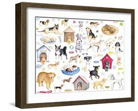 A Dogs Life Pattern-Andi Metz-Framed Art Print