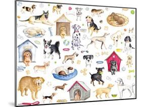 A Dogs Life Pattern-Andi Metz-Mounted Art Print