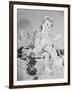 A Doll Sitting on a Wall-null-Framed Photographic Print