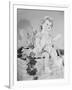 A Doll Sitting on a Wall-null-Framed Photographic Print