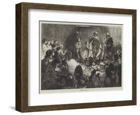 A Domestic Drama-Francis S. Walker-Framed Giclee Print