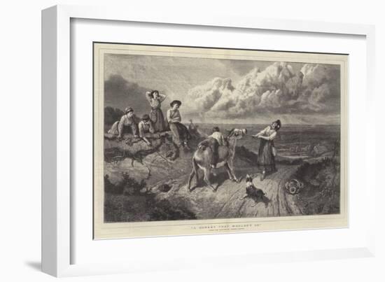 A Donkey That Wouldn't Go-Myles Birket Foster-Framed Giclee Print