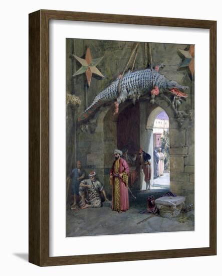 A Doorway in Cairo, 1884-William Simpson-Framed Giclee Print