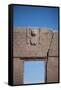 A Doorway in the Ancient City of Tiwanaku-Alex Saberi-Framed Stretched Canvas