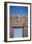 A Doorway in the Ancient City of Tiwanaku-Alex Saberi-Framed Premium Photographic Print