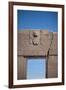 A Doorway in the Ancient City of Tiwanaku-Alex Saberi-Framed Photographic Print