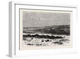 A Douar, or Encampment of Bedoweens. Douar Doukkara Is a Settlement in the Western Part of Morocco-null-Framed Giclee Print