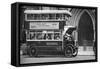 A Double-Decker Bus Standing Outside the Law Courts, London, 1926-1927-null-Framed Stretched Canvas