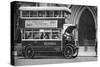 A Double-Decker Bus Standing Outside the Law Courts, London, 1926-1927-null-Stretched Canvas