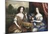 A Double Portrait of Lady Maria Somalia and Lady Anne Barrington-Henri Gascard-Mounted Giclee Print