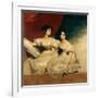 A Double Portrait of the Fullerton Sisters, Seated Full-Length, in White Dresses-Thomas Lawrence-Framed Giclee Print