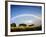 A Double Rainbow Above Countryside-Jody Miller-Framed Photographic Print