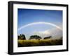 A Double Rainbow Above Countryside-Jody Miller-Framed Photographic Print