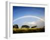 A Double Rainbow Above Countryside-Jody Miller-Framed Photographic Print
