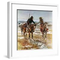 A Doubtful Handshake-Charles Marion Russell-Framed Premium Giclee Print