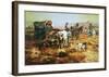 A Doubtful Visitor-Charles Marion Russell-Framed Art Print