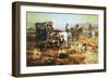 A Doubtful Visitor-Charles Marion Russell-Framed Art Print