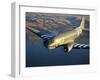 A Douglas C-53 Skytrooper in Flight Near Chino, California-Stocktrek Images-Framed Photographic Print