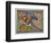 A Dragon (detail)-Franco-Flemish 13th Century-Framed Art Print