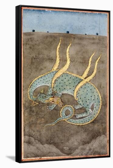 A Dragon Devouring a Woman-null-Framed Stretched Canvas