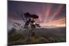 A Dramatic and Colorful Sunset over Sao Francisco Xavier's Farmland-Alex Saberi-Mounted Photographic Print