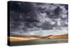 A Dramatic Sky over the Dunes and Lagoons in Brazil's Lencois Maranhenses National Park-Alex Saberi-Stretched Canvas