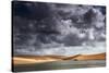 A Dramatic Sky over the Dunes and Lagoons in Brazil's Lencois Maranhenses National Park-Alex Saberi-Stretched Canvas