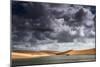 A Dramatic Sky over the Dunes and Lagoons in Brazil's Lencois Maranhenses National Park-Alex Saberi-Mounted Photographic Print