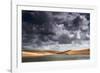 A Dramatic Sky over the Dunes and Lagoons in Brazil's Lencois Maranhenses National Park-Alex Saberi-Framed Photographic Print