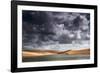 A Dramatic Sky over the Dunes and Lagoons in Brazil's Lencois Maranhenses National Park-Alex Saberi-Framed Photographic Print