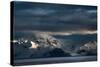 A Dramatic Sunrise over Mountains in Iceland-Alex Saberi-Stretched Canvas